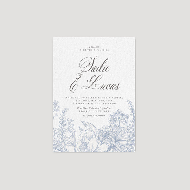Blue Floral Invitation – Tagged 
