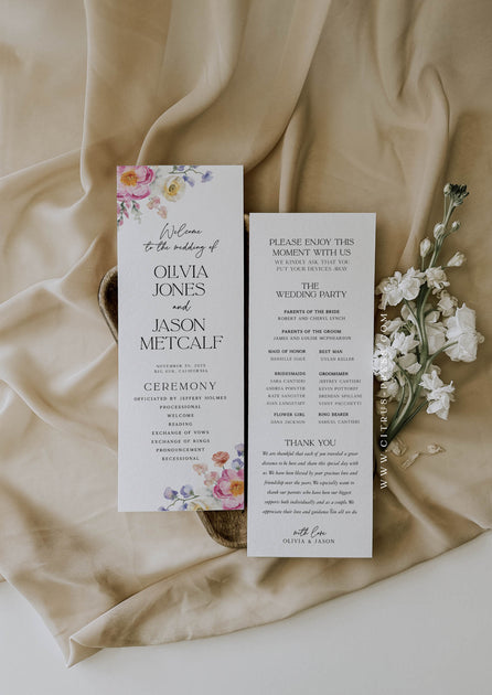 Invitation Program Content Sample PDF Programs – Tagged