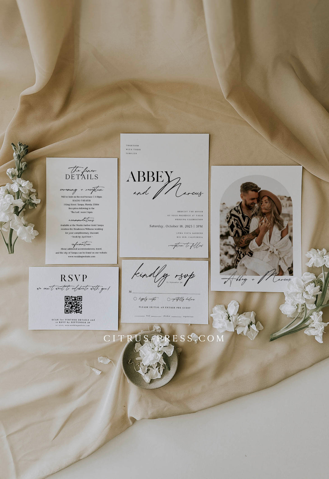 Modern Wedding Invitation Samples