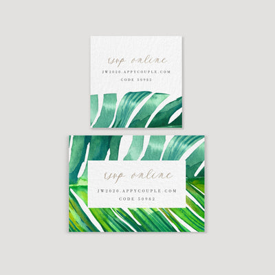 Tropical Invitation Gift Tag