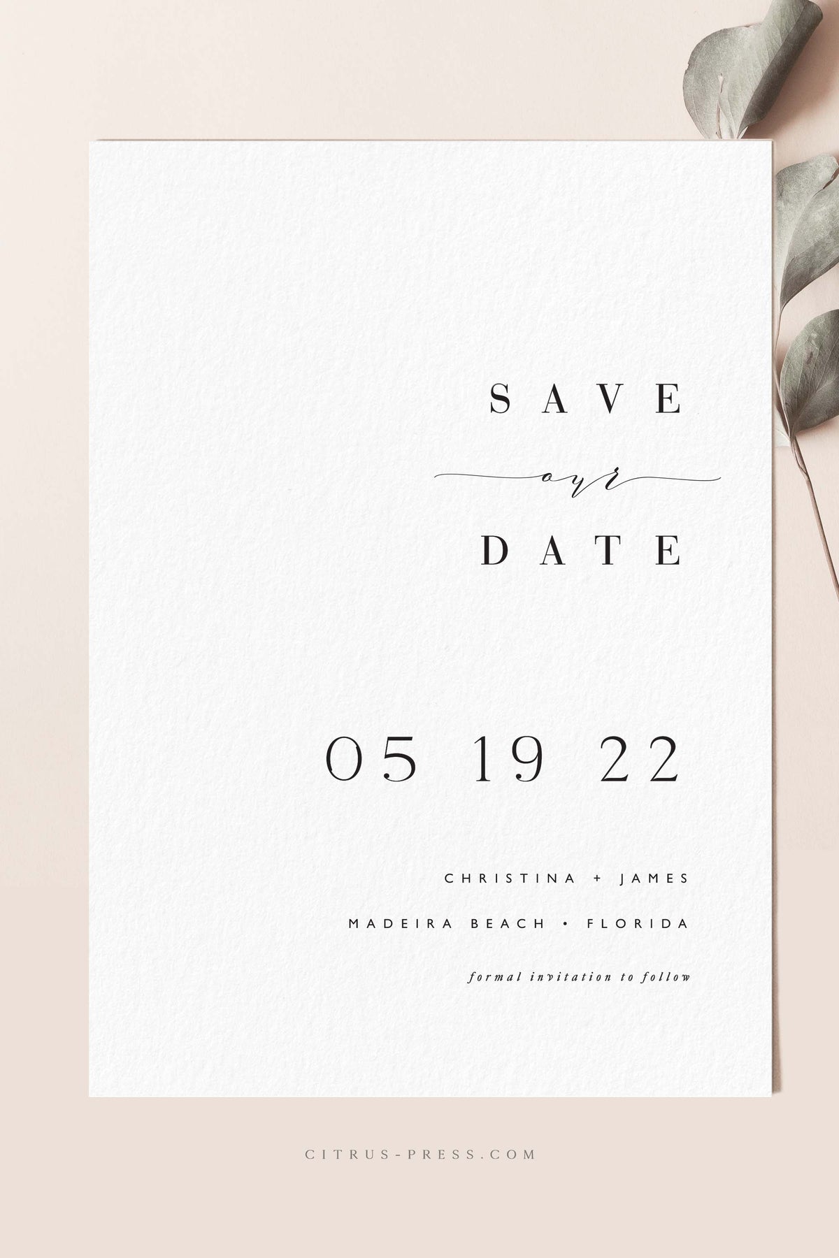 Photo Save the Date Cards/minimalist Save the Date Card Invitation/double  Sided Save the Date Card/modern Save the Date Announcement Photo 