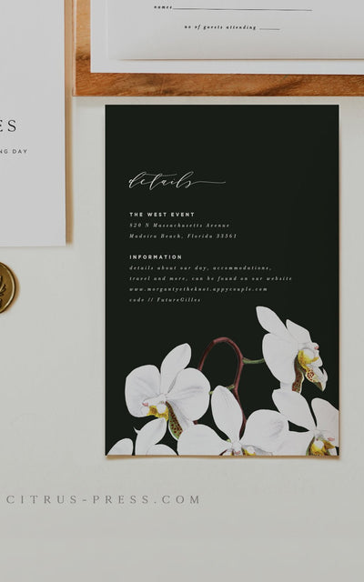 Orchid Enclosure Details Card 