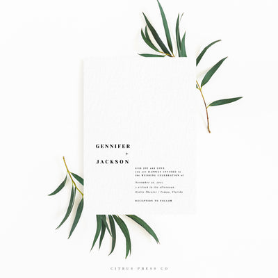 Minimalist Modern Simplistic wedding invitation suite DIY PDF Download 