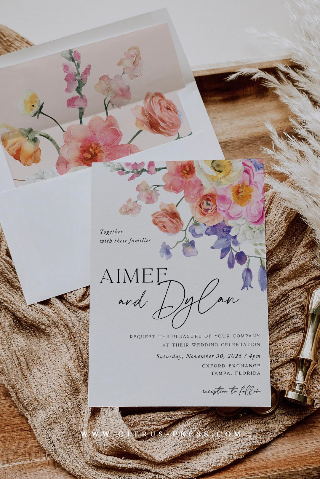 Spring wedding invitations 60 photos - Vianawedding.com
