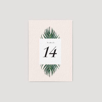 Beach Wedding Table numbers